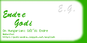 endre godi business card